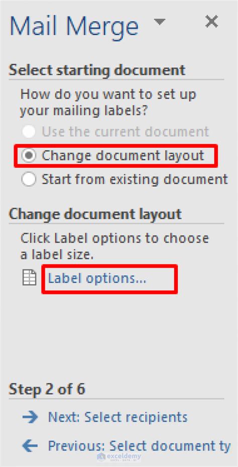 Mail Merge Labels 的图像结果