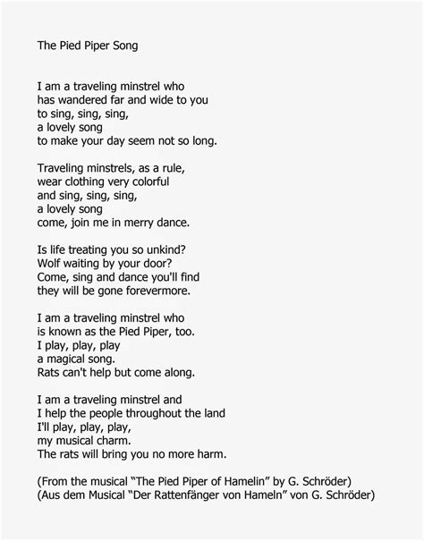 The Piper's Alley - Minor/Major Project Pipeline: The Pied Piper of Hamelin