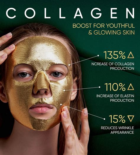 Buy Elixir Cosmetics Elixir Gold Korean Face Mask | Collagen & Anti ...