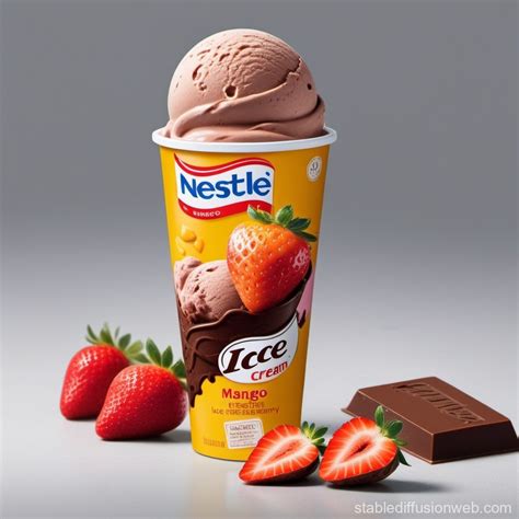 Nestlé Ice Cream: Chocolate with Mango and Strawberry | Stable ...