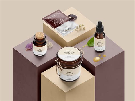 Scene Creator / Podium with Packaging Free Mockup | Free Mockup World
