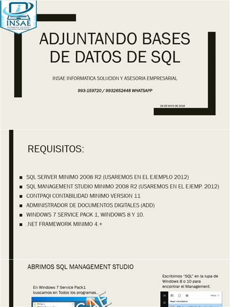 Adjuntar Base De Datos SQL Server 的图像结果
