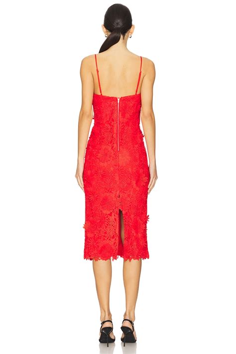 Bardot Adei Midi Dress in Fire Red | REVOLVE