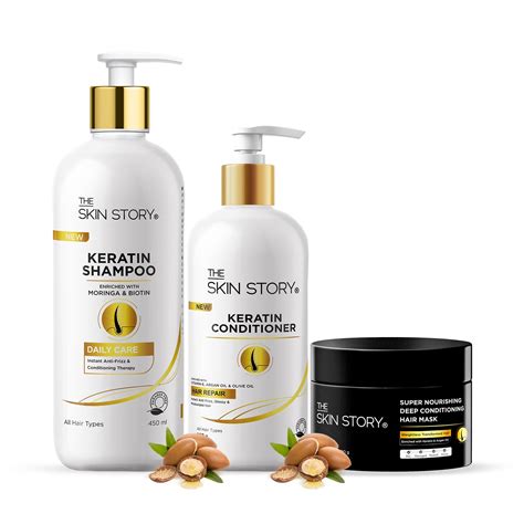 The Skin Story Renew & Repair Set (WRM) (The Skin Story Keratin Shampo