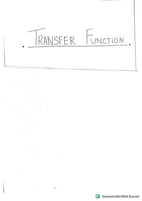 Image result for What Is Transfer Function Control System