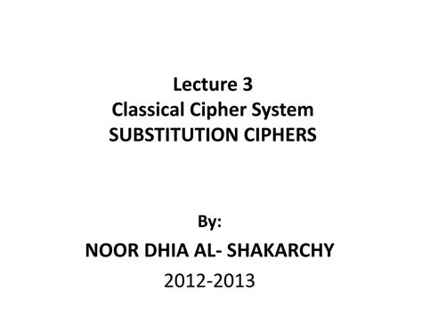 Image result for Classical Cipher