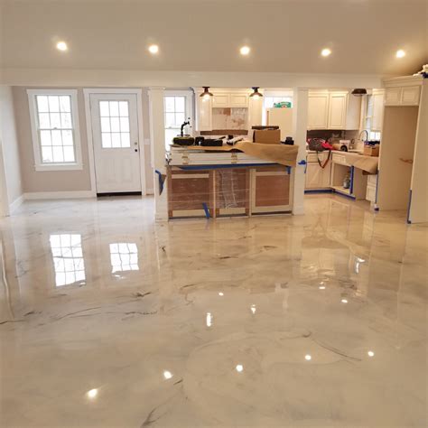 Faux Marble Epoxy Floor - magdalena-encore