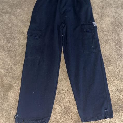 Navy blue men’s pro club sweats | Depop