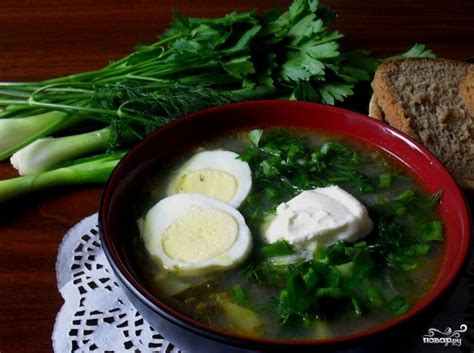 Суп из щавеля с мясом - пошаговый рецепт с фото на Повар.ру