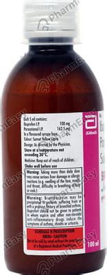 Buy Brufen P Junior Orange Flavour Bottle Of 100ml Suspension Online at ...