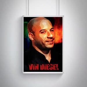Combo Posters Set Of 4 Rolled Posters with Vin Diesel Oil Painting ...