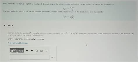 Image result for First Order Half-Life Graph