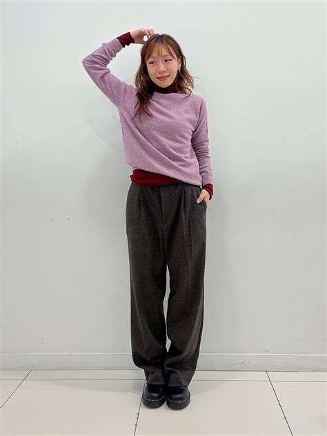 Check styling ideas for「Pleated Wide Pants (Houndstooth)」| UNIQLO IN