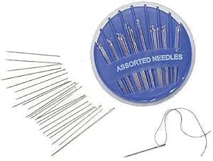 Prokart Assorted Hand Stitching Sewing Needles 25 Pieces in 1 Set Steel ...