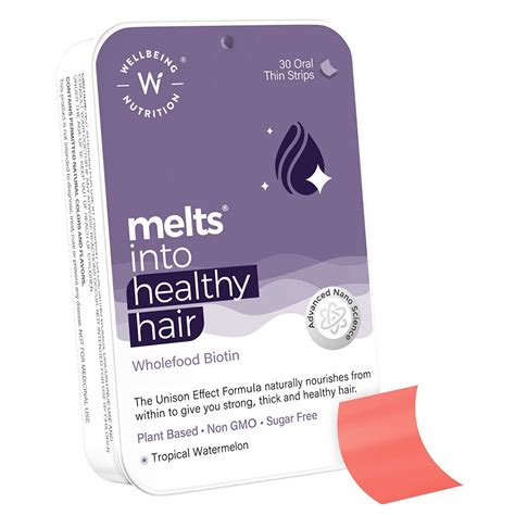 Wellbeing Nutrition Melts Healthy Hair with Plant Based Biotin ...