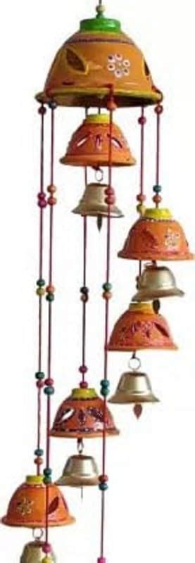 RITU ARTS Rajasthani Design Handcrafted Hanging Windchimes|Latkan with ...