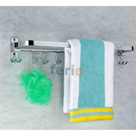 24 Inch Stainless Steel Chrome Finish Towel Hanger