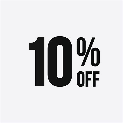 Golden 10 por ciento de descuento en concepto de logotipo vectorial de ...