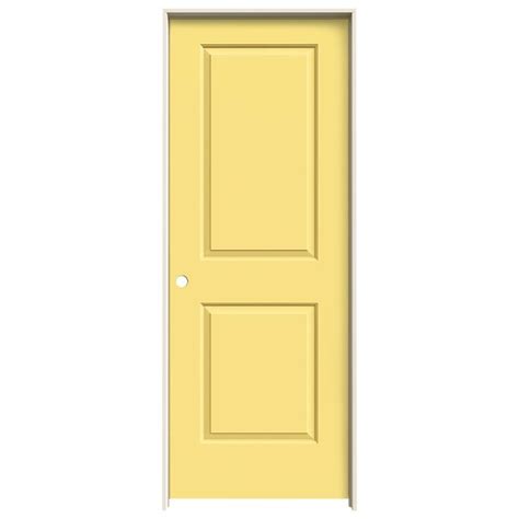 JELD-WEN 32-in x 80-in Marigold Hollow Core 2-panel Square Right Hand ...