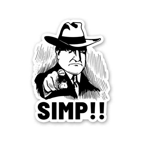 Buy Simp Sticker Online | Premium Waterproof Vinyl | STICK IT UP