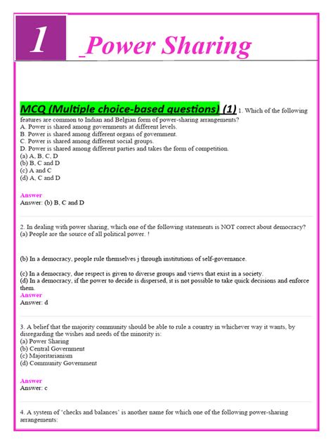 Power-Sharing Chapter One Shot Explain 的图像结果
