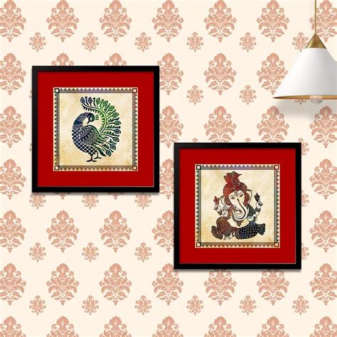 WallMantra Madhubani Painting Spiritual Art Collage Picture Wall Frame ...