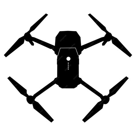 Antenowy dron quadcoptera z wektorem ikony aparatu | Premium Wektor