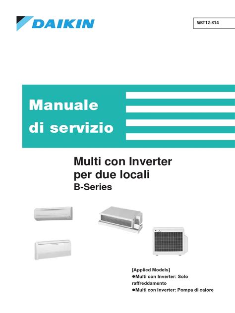 DAIKIN Manuale Servizio Multi Con Inverter B Series | PDF