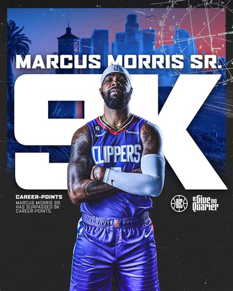 Download Los Angeles Clippers Marcus Morris Sr. 9000 Career Points ...