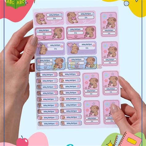 Buy Personalized School Stickers and Labels Online In India - Etsy India