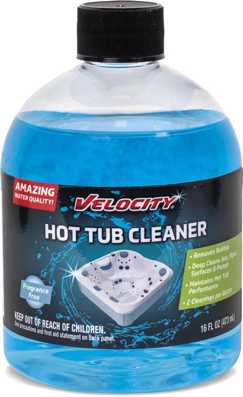 Amazon.com: Velocity Hot Tub Cleaner – 2 Uses Per Bottle. Spa Cleaner ...