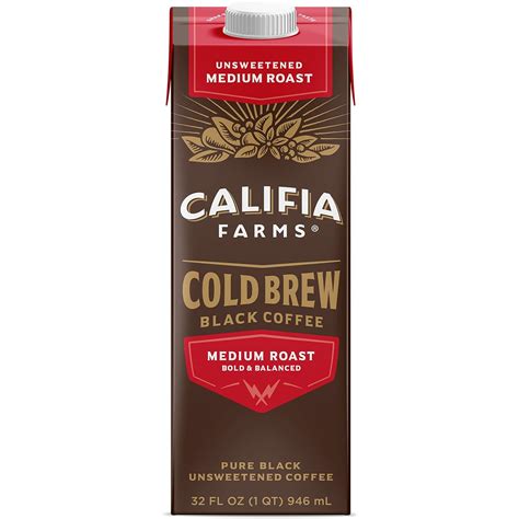 Amazon.com: Califia Farms -Unsweetened Cold Brew Coffee | 32 Oz | Dairy ...