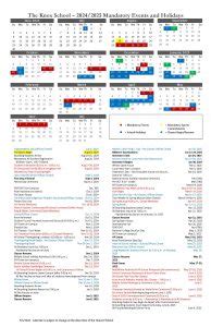 Knox School Calendar - The Knox School