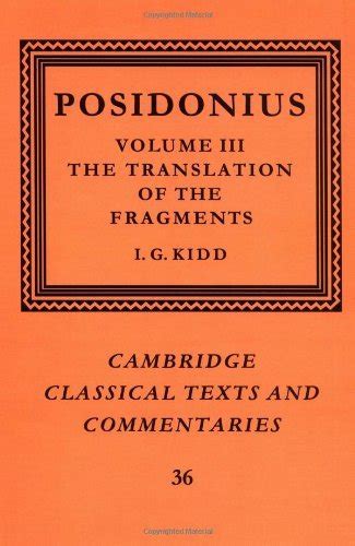 Posidonius: Volume 3, The Translation of the Fragments (Cambridge ...