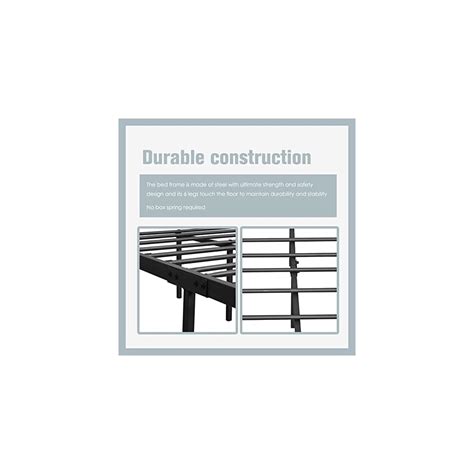 Buy Zoophyter Metal Twin Size Bed Frame with Headboard and Foot Board ...