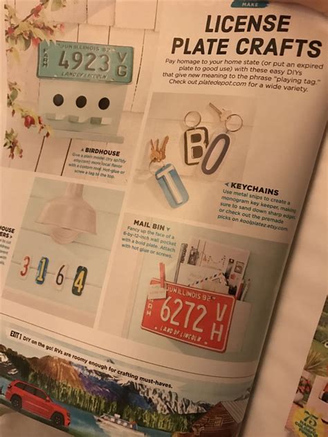 Image result for Recycled License Plate Crafts