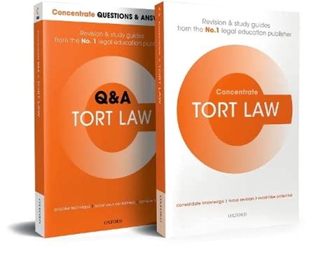 Buy Tort Law Revision Concentrate Pack: Law Revision and Study Guide ...