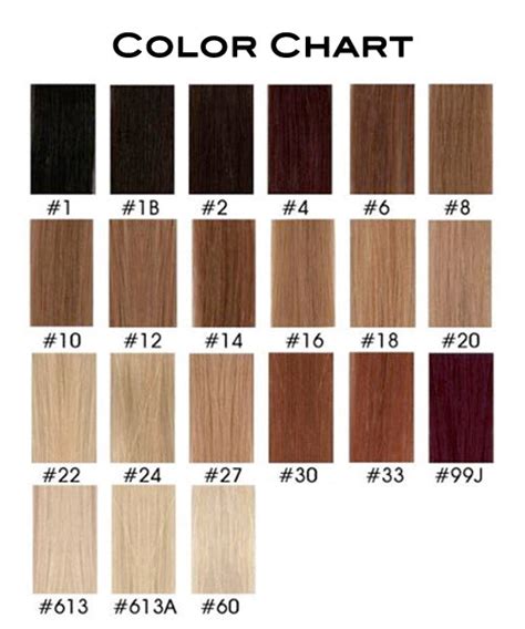 Image result for Wig Color Chart with Numbers