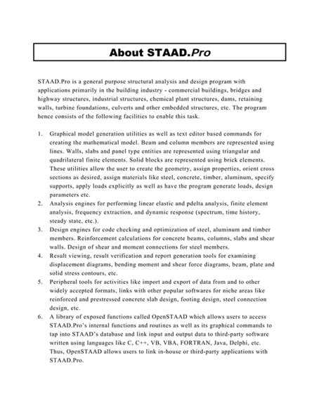 Image result for Staad Pro Tutorial