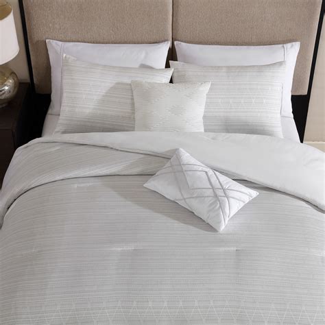 Tahari Home Marguerite 5-Piece Grey Jacquard Comforter Set | Wayfair