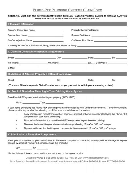 6 Plumbers Report For Insurance Template Docx - Tacitproject