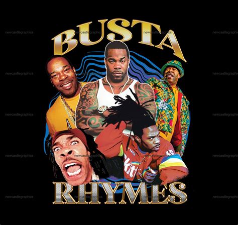 Busta Rhymes T Shirt Design PNG, Vintage Rap Bootleg Png, Instant ...