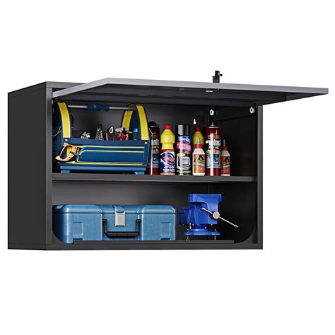 Amazon.com: Metal Wall Cabinet for Garage Floating Garage Storage ...
