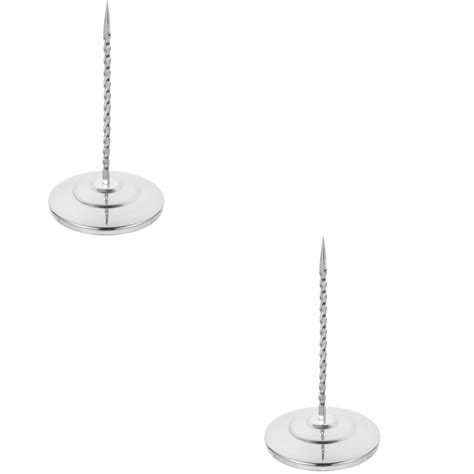 2 PCS Files Folders Receipt Spike Stick Holder Ticket Stabber ...