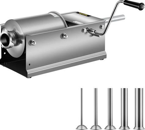 Amazon.com: Happybuy Horizontal Sausage Stuffer 3L/ 7Lbs Manual Sausage ...