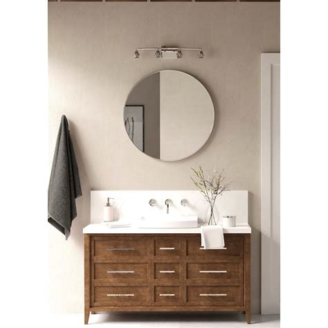 Style Selections 26.75-in 4-Light Chrome Led, Transitional Vanity Light ...