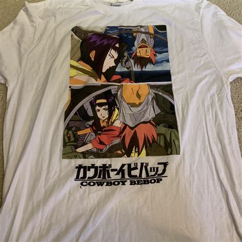 White cowboy bebop shirt. Size XL. Never worn like new. - Depop