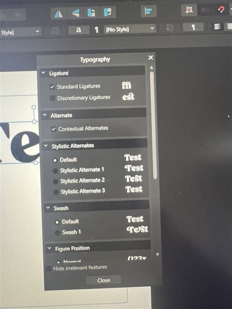 Typography panel on iPad? - iPad Questions - Affinity | Forum