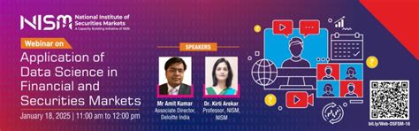 Webinar on ‘Application of Data Science in Financial and Securities ...
