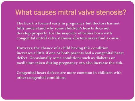 PPT - Mitral Valve Stenosis: Causes, Symptoms, Daignosis, Prevention ...